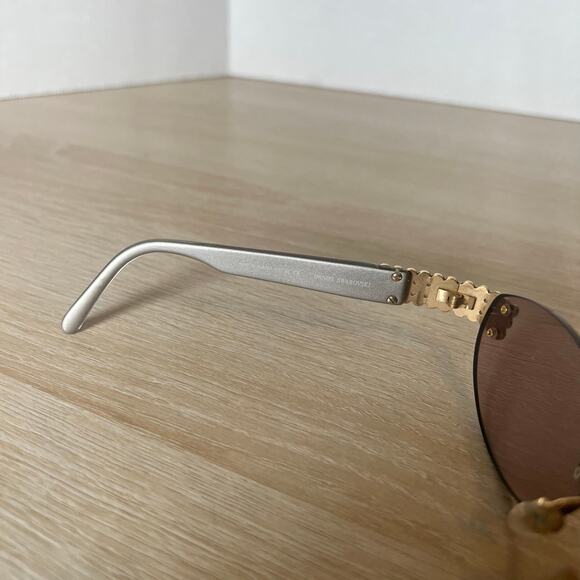 Daniel Swarovski S573 20 6053 23KT GP Sunglasses FRAMES ONLY Gold Gray main image 5